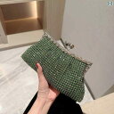 パーティー バッグ 結婚式 レディース おしゃれ ラインストーン クラッチ グリーン ゴールド シルバー ビジュー キラキラ