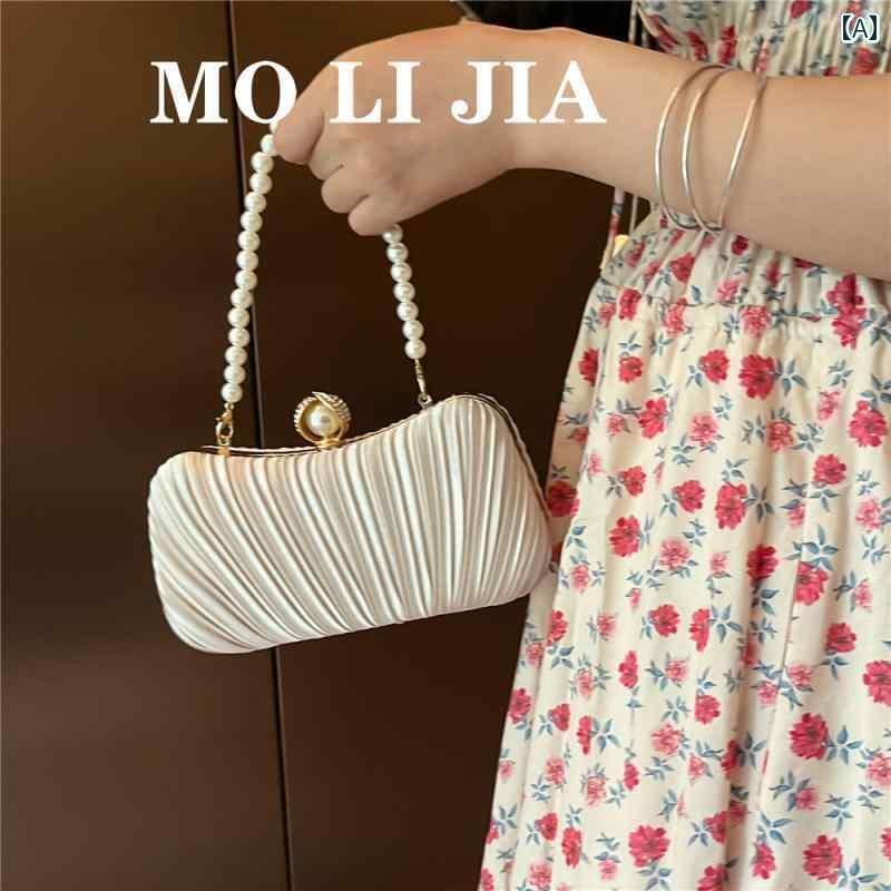 パーティー バッグ 結婚式 レディース おしゃれ クラッチ ハンドバッグ 小さめ ショルダー パール