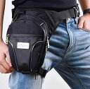 レッグバッグ バイク ウエストポーチ 多機能 メンズ レディース 乗馬 アウトドア スポーツ ブラック