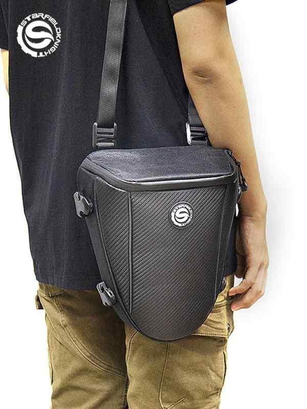 レッグバッグ バイク ウエストポーチ メンズ スポーツ アウトドア サッチェル 乗馬 防水 ブラック シー..