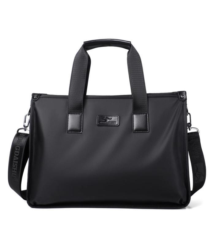 ブリーフケース メンズ トートバッグ ビジネス バッグ オフィス 通勤 ハンドバッグ キャンバス カジュアル ショルダー メッセンジャー ブラック ブルー