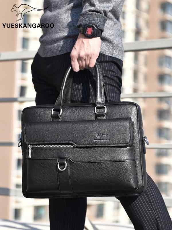 ブリーフケース メンズ トートバッグ ビジネス バッグ オフィス 通勤 ハンドバッグ カジュアル 革 レザー ショルダー ブラウン ブラック