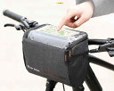 フロントバッグ 自転車 ロードバイク ハンドル サイクリング バー ヘッド 防水 収納 携帯電話 マウンテン ペンダント アクセサリー グレー