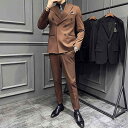 メンズ スーツ セット スタイリッシュ ジャケット ブレザー スリーピース ズボン パンツ ロング シャツ ベスト スリム 洗練 大人 男性 おしゃれ ビジネス...