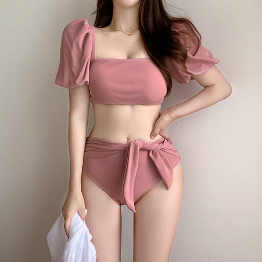レディース 水着 女性 韓国 セパレート ハイウエスト バンド 袖 カバー 二の腕 温泉 フェミニン スリム ワイヤーあり 胸パッドなし カジュアル水着 おとなかわいい ウエスト&バックリボン レディース 水着 女性 韓国 セパレート ハイウエスト バンド 袖 カバー 二の腕 温泉 フェミニン スリム ワイヤーあり 胸パッドなし カジュアル水着 おとなかわいい ウエスト&バックリボン