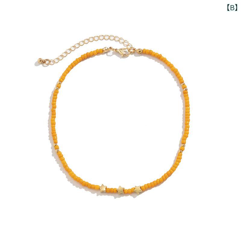 way-ugoのネックレス メンズ レディース ビーズネックレス アクセサリー おしゃれ きれい 華やか お出け ギフト ペア イベント フェス レジャー ビーチ パーティー パフォーマンス ダンス コスチューム ステージ 映え｜アングル2