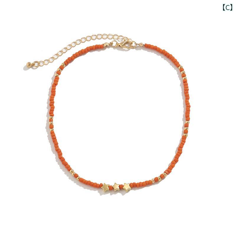 way-ugoのネックレス メンズ レディース ビーズネックレス アクセサリー おしゃれ きれい 華やか お出け ギフト ペア イベント フェス レジャー ビーチ パーティー パフォーマンス ダンス コスチューム ステージ 映え｜アングル3