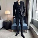 メンズ スーツ セット スタイリッシュ ジャケット ブレザー ツーピース ズボン パンツ ロング シャツ ベスト 薄手 春夏 洗練 大人 男性 おしゃれ ビジネ...