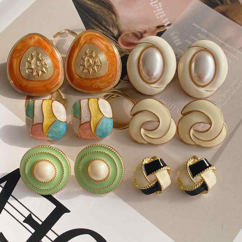 ピアス レトロ ヴィンテージ フランス エレガント S925シルバーニードル ピアス ファッション 女性用 ピアス レトロ感(4)