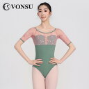 バレエ レオタード スポーツ ボディスーツ 体操服 ウェア レオタード 衣装 練習 ダンス ヨガ フィットネス トレーニング 女性 フィット レディース