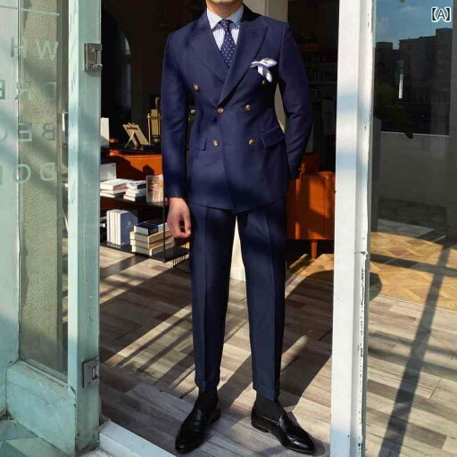 メンズ スーツ 紳士服 セットアップ ツーピース ジャケット パンツ ズボン カジュアル 結婚式 パーティー ビジネス 通勤 秋冬 メンズ スーツ 紳士服 セットアップ ツーピース ジャケット パンツ ズボン カジュアル 結婚式 パーティー ビジネス 通勤 秋冬