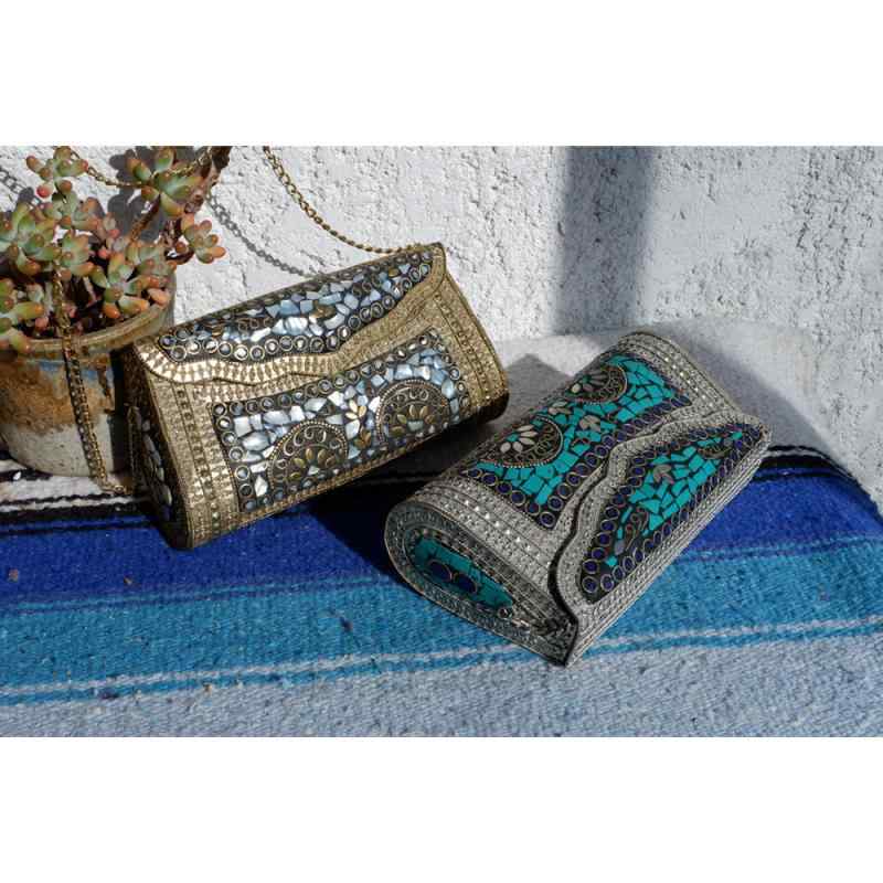 バッグ エスニック おしゃれ インド ネパール レトロ 女性用 チェーン バッグ レトロ カラフル ショル..