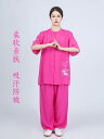 カンフーウェア スポーツウェア トレーニングウェア パフォーマンス衣装 太極拳 春夏 秋服 スーツ 女性 男女兼用 リネン 刺繍 綿 武道