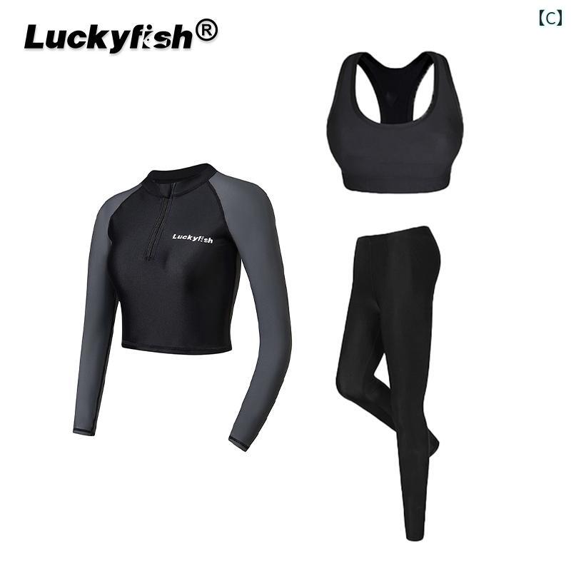 パンツ ウェットスーツ サーフィン スポーツ 水着 女性用 韓国 分割 長袖 保守的 ラッシュガード ボディーボード サマーレジャー マリンスポーツ ビーチ リゾート 日焼け防止 シュノーケリング スーツ 速乾