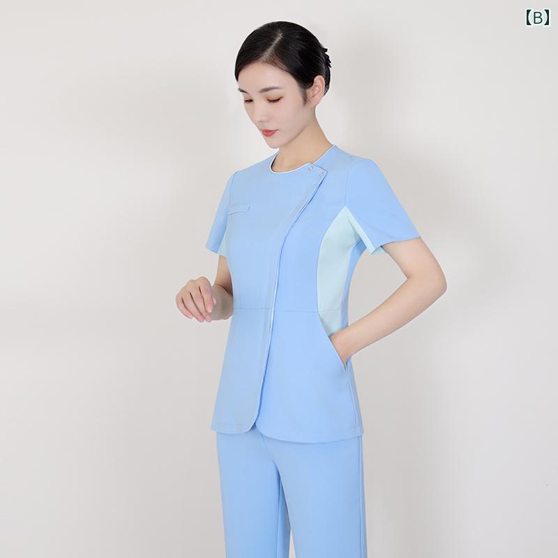 クリニック 制服 女性用 作業着 看護師 レディース 長袖 ロングパンツ ナース ユニ...
