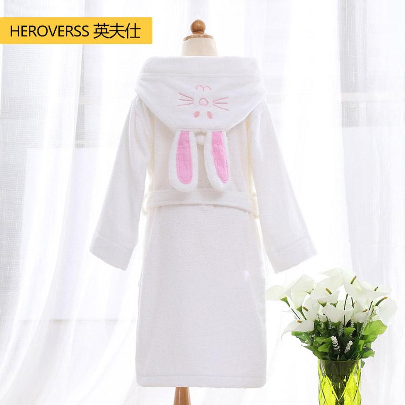 子供用 バスローブ ナイトウェア 吸水性 ネグリジェ フード付き インナー ルーム ガウン ロング 厚手 衣料品 キッズ 子供 大人
