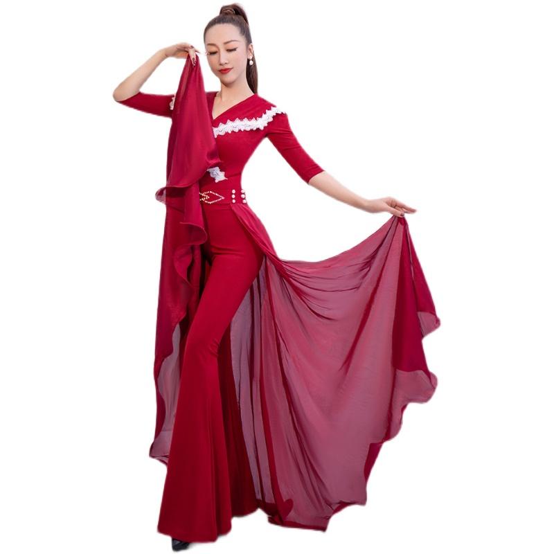 レディース ダンス ボディスーツ エチケット キャットウォーク 夏 ハイエンド ブラック トレーニング ..