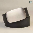 メンズ カジュアル シンプル ファッション アクセサリー オールシーズン ベルト ステンレス スチール シングル ループ