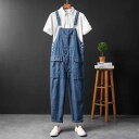 オーバーオール ゆったり ストリート パンツ サスペンダーパンツ デニム ジーンズ メンズ レディース 作業服 ファッション カジュアル