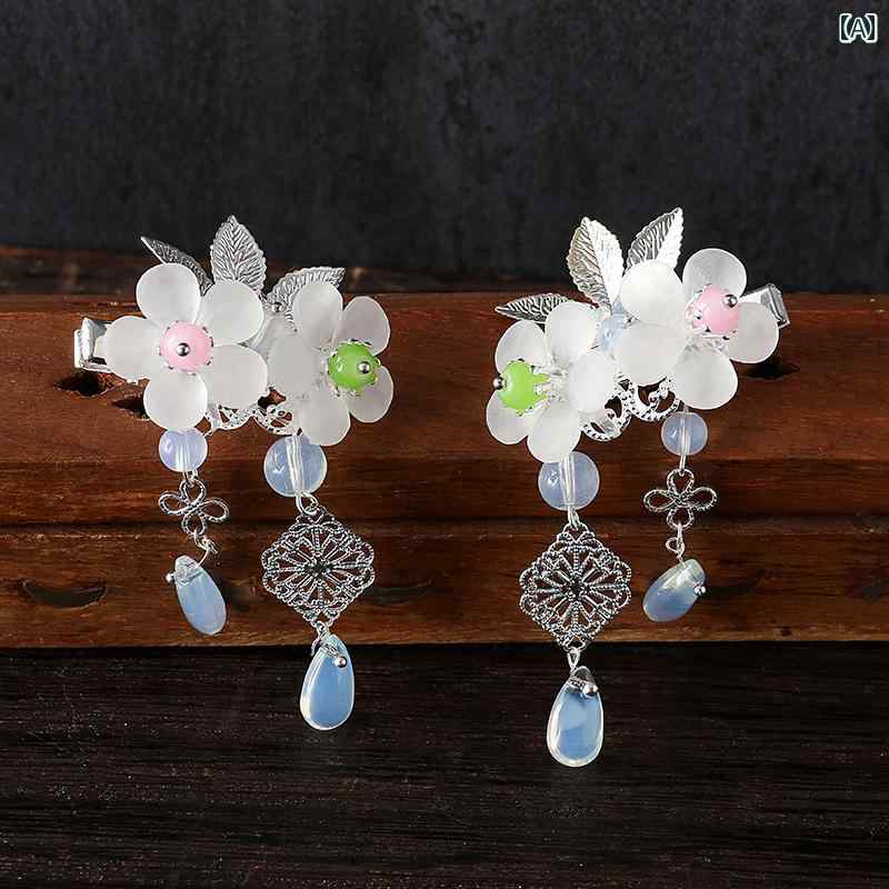 韓服 髪飾り キッズ ステップ ヘアピン フェアリー レトロ 女の子 チャイナ風 衣装 アクセサリー 髪留..