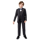 子供服 キッズ 男の子 スーツ セット おしゃれ 秋 英国 紳士 ストライプ ピアノ ホスト スピーチ ドレス ブリティッシュ イベント セレモニー