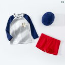 水着 子供 スイムウェア キッズ 女の子 プリンセス ファッション サマー マリンリゾート プール 海水浴 夏 スイム ウェア ツーピース ボクサー 長袖 日焼け防止 速乾