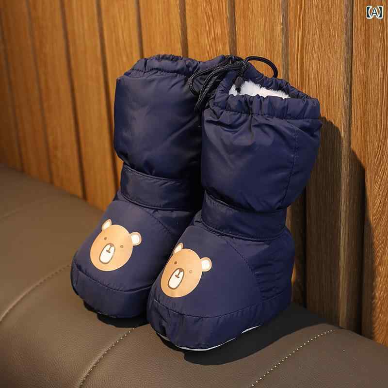 ベビー シューズ 赤ちゃん 靴 靴下 かわいい モチーフ ソックス 心地良い 快適 もこもこ シューズ 日常..