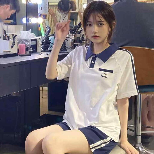 レディース ファッション スポーツウェア ツーピース トップス ショート パンツ ズボン カジュアル 女性 スリム 半袖 セット 夏 レディース ファッション スポーツウェア ツーピース トップス ショート パンツ ズボン カジュアル 女性 スリム 半袖 セット 夏