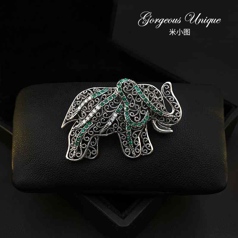 ブローチ レディース 縁起 良い レトロ 象 鮮やか 精巧 ハイエンド 動物 コサージュ メンズ アクセサリ..