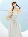 漢服 民族衣装 ドレス 中国風 レディース フルセット レース フリル 春夏 ロングスカート かわいい レトロ