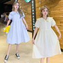 ワンピース マタニティ 夏服 半袖 サマーワンピ ミドル丈ドレス ドールカラー 通気性 カジュアル レディース エレガント おしゃれ