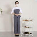 クリニック 制服 女性用 七分袖 看護師 レディース 春夏 ロングパンツ ナース ユニフォーム フェミニン 半袖 技術者 フロント 制服 病院 美容