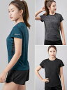 フィットネス ウェア レディース スポーツ トレーニング ゆったり 半袖 速乾 通気性 ランニング 半袖 Tシャツ フィットネス ヨガ ウェア 夏 薄手 トップ...