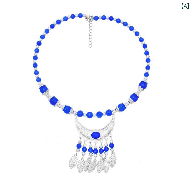 雲南 麗江 エスニック 額 ネックレス 西部 地域 タッセル ネックレス ヘア アクセサリー デュアル 目的 旅行 写真 帽子 ジュエリー