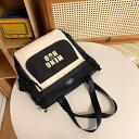 バッグ レディース 大容量 トートバッグ 学生 カジュアル 通学 旅行 レトロ ショルダーバッグ ブラック 32×12×34cm
