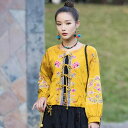 トップス カットソー ロングコート チャイナ ベスト スリム フィット 長袖 刺繡 中国風 レトロ 漢服 かわいい 婦人服 清楚 春夏秋 女性 小...