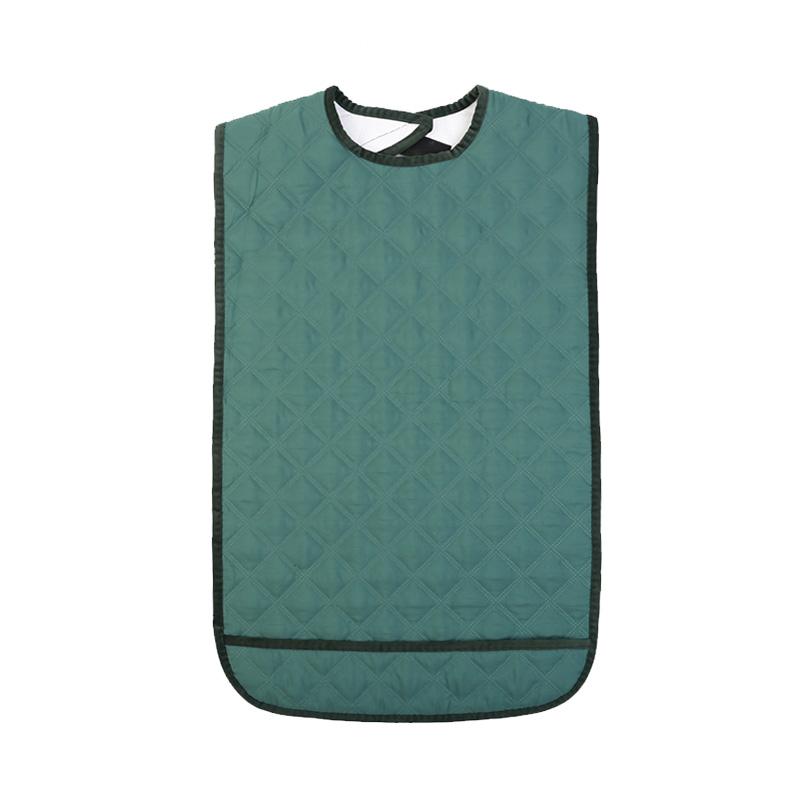 介護用エプロン 食事 大人 高齢者 シニア 男女兼用 防水 防油 施設 老人ホーム 入院 食べこぼし キャッチ 寝ながら 大きめ チェック 花柄 緑 グレー ピ...