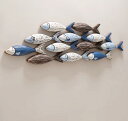 インテリア 壁 飾り ウォール デコ オブジェ おしゃれ リビング 地中海 立体 魚 ベッド レストラン 掛け 寝室 木製 ビーチ カフェ