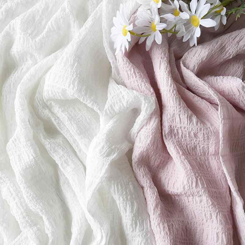 背景布 撮影用 誕生日 パーティー フォト スタジオ ブース 赤ちゃん アクセサリー ネイル 小物 写真 映え アレンジメント 装飾 バック グラウンド スクリーン 小道具 シフォン シアサッカー しわ加工 白 ピンク 黒