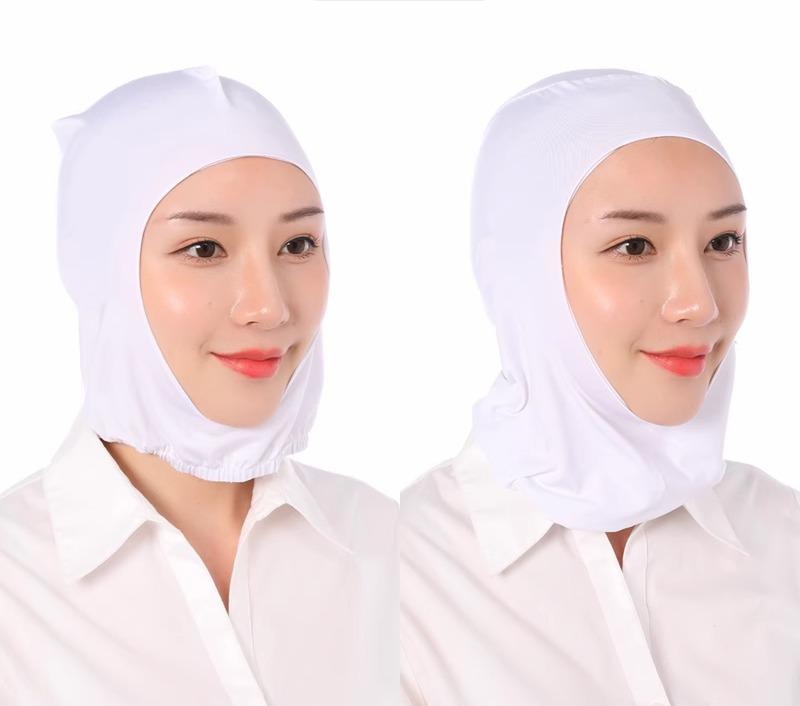 衛生帽子 白 インナー 春夏 男女兼用 つばなし メッシュ 紐 ヘアネット 通気 快適 防塵 調理 作業 工場..