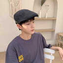 ハンチング帽子 メンズ 春秋 レトロ 通気性 柔らかい 散歩 レジャー 旅行 調節可能 シンプル カジュアル スタイリッシュ 黒 グレー 茶 チェック柄 無地