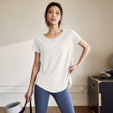 レディース フィットネスウェア 夏 トップス Tシャツ 半袖 メッシュ 無地 ゆったり 通気性 速乾 快適 動きやすい ピラティス ランニング トレーニング ヨ...