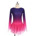 コスチューム フィギュア スケート 子供 大人 女の子 パフォーマンス 競技 スカート グラデーショ ...