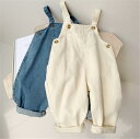 サロペット キッズ 女の子 男の子 春秋 子供服 オーバーオール ロングパンツ カジュアル 普段着 通園 お出かけ おしゃれ デニム 韓国 ベージュ 青