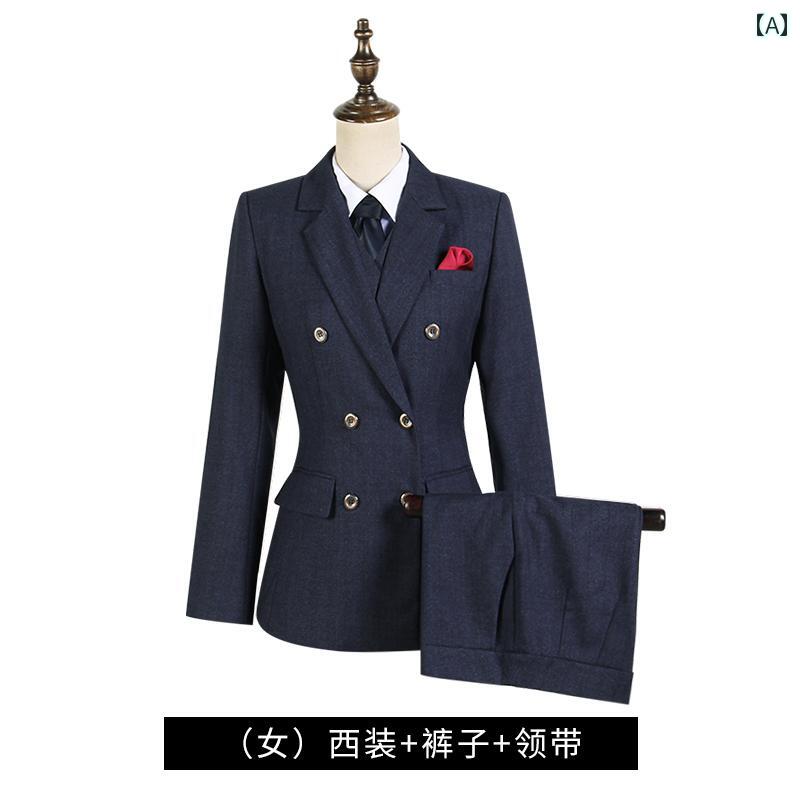 スーツ セットアップ レディース かっこいい 制服 長袖 おしゃれ パンツ 春秋 女性 英国 ジャケット 営業