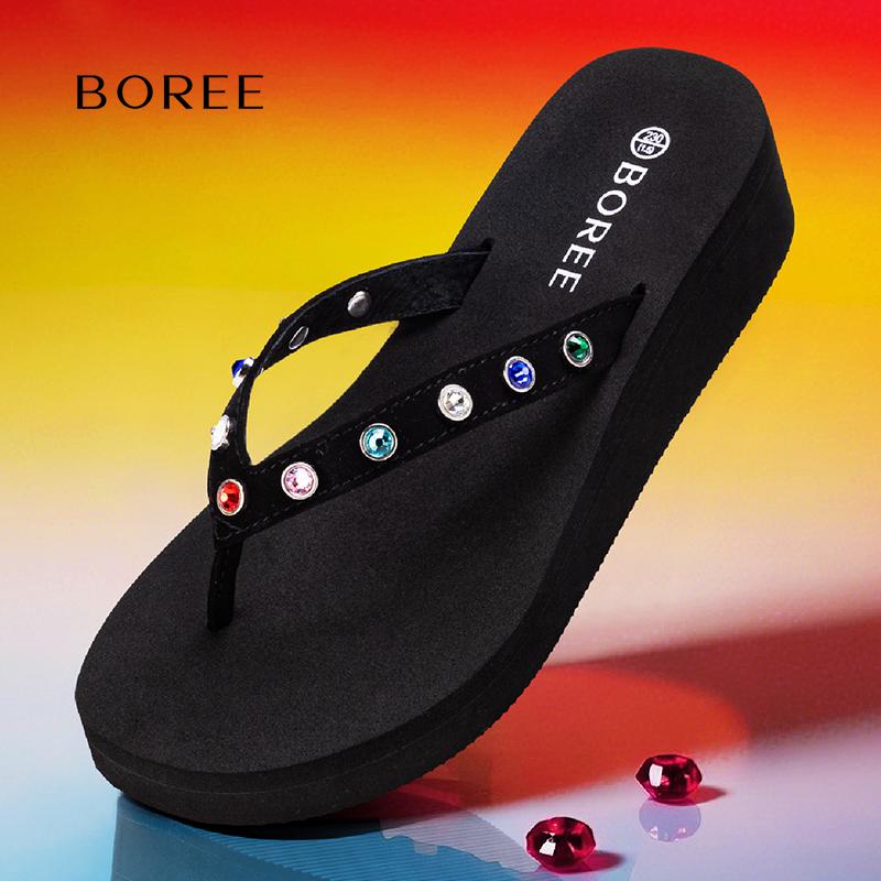 サンダル ビーチ レディース 夏 細い ストラップ ラインストーン カラフル アウトドア 滑り止め シュー..