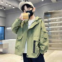 ウインドブレーカー キッズ 男の子 子供服 ジュニア 春秋 上着 アウター ジャンパー カジュアル アウトドア スポーツ 遠足 ジップアップ フード おしゃれ 緑 黒 カーキ