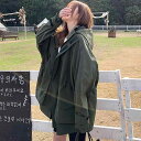 ウインドブレーカー レディース 春 韓国 おしゃれ カジュアル アウトドア 通勤 ポリエステル ジップアップ 長袖 ミドル丈 ポケット フード付き 大きいサイズ...