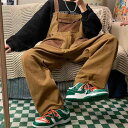 オーバーオール サロペット パンツ つなぎ メンズ カジュアル 大きいサイズ 春秋 春夏 アメリカ レトロ ストレート ジャンプスーツ ストリート カーキ
