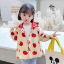 ウインドブレーカー キッズ 女の子 韓国 春秋 アウター ジャケット フード付き フリル スナップボタン 通気性 柔らかい スポーツ レジャー アウトドア かわいい ピンク 乳白 トマト